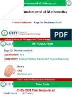 Math-1105 Fundamental of Mathematics