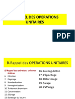 B-Rappel Des Operations Unitaires