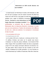 Comment La Crise Étatsunienne de 1929 Est-Elle Devenue Une Dépression Économique Mondiale ?