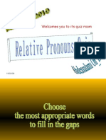 Relative Pronouns Quiz