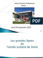 Reunion Parents Professeurs 3eme-2019-2020