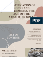 Stratification of Rocks and Determining The Age of The Stratified Rock