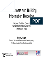 (Grant) CSI Formats and BIM