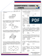 Razonamiento Matemático 1° Año Secundaria Pág.1 Profesor: David Mina Gomero