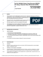 Standard Method of Test For Multiple Stress Creep Recovery (MSCR) Test of Asphalt Binder Using A Dynamic Shear Rheometer (DSR)