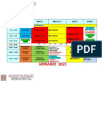 Horario Primero B