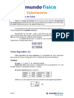 Calorimetria: Conceito Físico de Calor