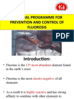 National Programme For Prevention and Control of Fluorosis