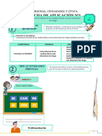 Ficha de Aplicación N°1: Propósitos de Aprendizaje