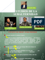 Teoria II ESTUDIOS DE LA SUBALTERIDAD