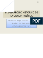 El Desarrollo Historico de La Ciencia Política