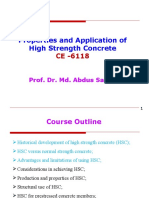 Properties and Application of High Strength Concrete: Prof. Dr. Md. Abdus Salam