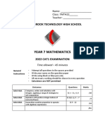 Year 7 Mathematics: Cherrybrook Technology High School