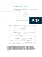 Tutorial 1: EEN 206: Power Transmission and Distribution