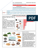 SESION SEGUNDO P8 ACT 06 Alimentos Ricos en Hierro