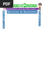 Ejercicios de Sucesiones para Cuarto de Secundaria