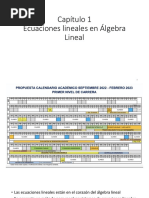 Capítulo 1 Ecuaciones Lineales en Álgebra Lineal