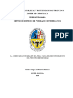 Universidad Mayor, Real Y Pontificia de San Francisco Xavier de Chuquisaca Vicerrectorado Centro de Estudios de Posgrado E Investigación