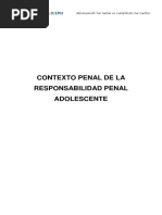 Contexto Penal de La Responsabilidad Penal Adolescente: Fundación ICEPH