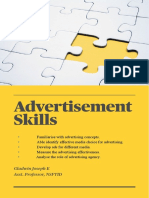 Advertisement Skills - III Semester (Study Materials)