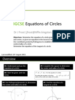 Igcse: Equations of Circles