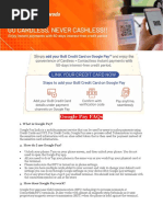 Google Pay FAQs & User Flow