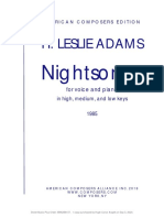 H. Leslie Adams: Nightsongs