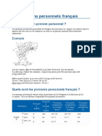 Les Pronoms Personnels Français: Qu'est-Ce Qu'un Pronom Personnel ?