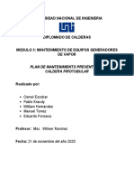 Plan de Mantenimiento Caldera