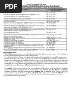 Lovely Professional University ACADEMIC CALENDAR FOR SESSION 2022-23, Spring Term (Term-II)