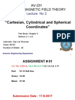 Lecture - 2 - AV-231 - Cartesian Cylindrical and Spherical Coordinates