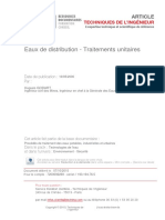 Spectrométrie de Masse - Principe Et Appareillage: c5200 Eaux de Distribution - Traitements Unitaires