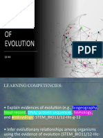 Evidence of Evolution: Quarter 3:week 4