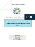 Cours de Fondement de La Negociation