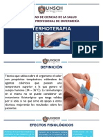 Termoterapia: Facultad de Ciencias de La Salud Escuela Profesional de Enfermería