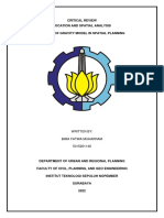 Critical Review Location and Spatial Analysis The Use of Gravity Model in Spatial Planning