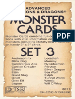 Monster Cards Set 3