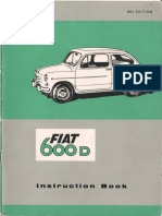 1964 Fiat 600D Instruction Manual