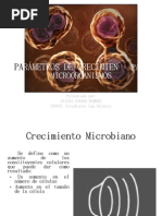 Parámetros de Crecimiento para Microorganismos