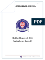 English Lower Form III