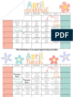 April Menu