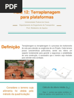 Aula 12: Terraplanagem para Plataformas