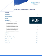 Differentiation Rules For Trigonometric Functions: Lesson 5.4