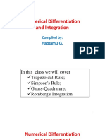 5 Numerical Differentiation and Integration Newton Cotes Integration