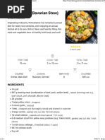 Pichelsteiner (Bavarian Stew) : Ingredients