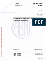 NBR 9050 - 2020 - Versão Corrigida - 2021 - Acessibilidade A Edificações, Mobiliário, Espaços e Equipamentos Urbanos