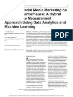 Impact of Social Media Marketing On Business Performance: A Hybrid Performance Measurement Approach Using Data Analytics and Machine Learning