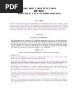 The 1987 Constitution of The Republic of The Philippines: Preamble