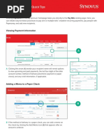 MySynovus BillPay QuickTips