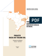 Projeto Bacia Do Tucano Sul: Programa Levantamentos Geológicos Básicos Do Brasil